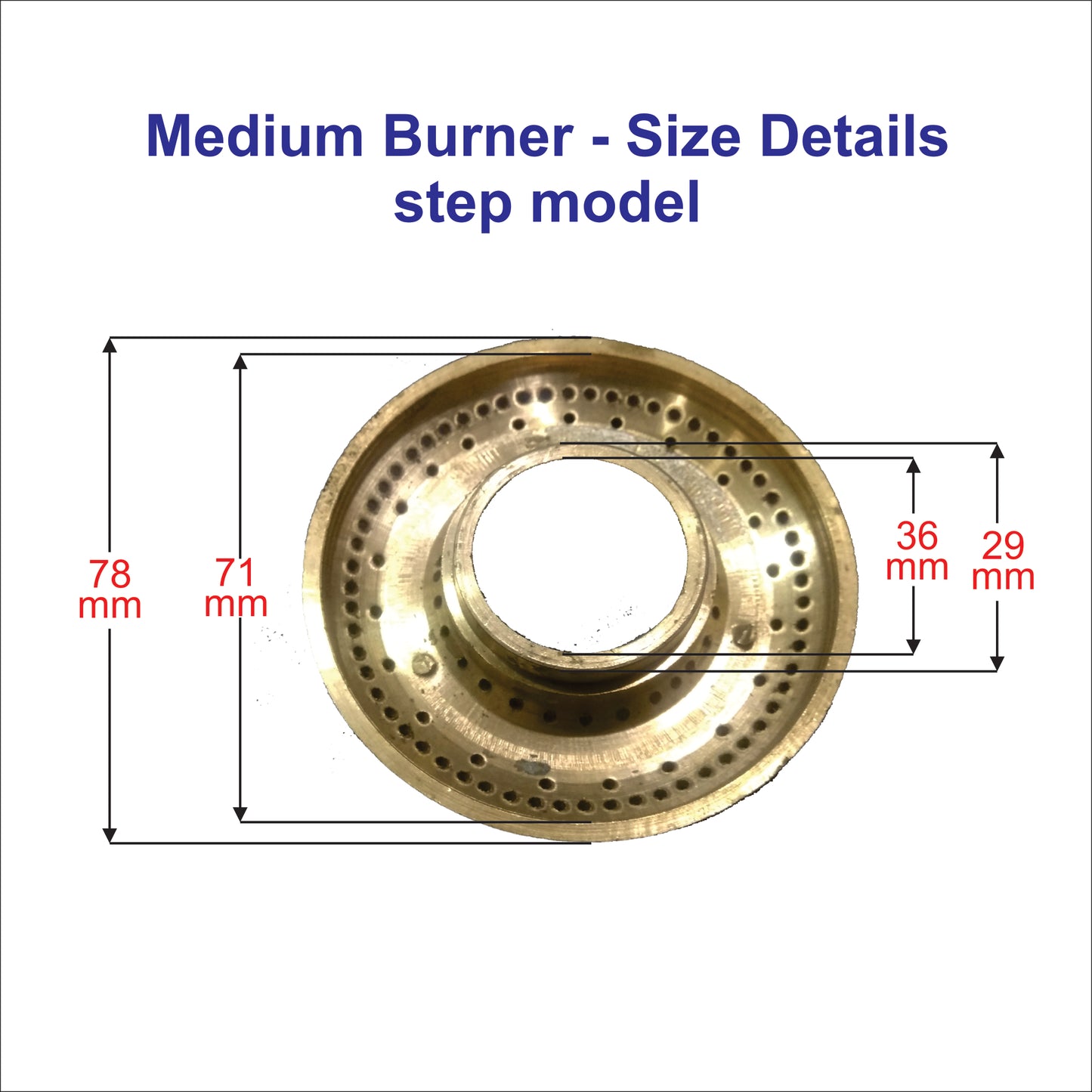 4 nos of Burner Suitable for Kaff Gas Stove (Only Burners not full stove) 2SMB