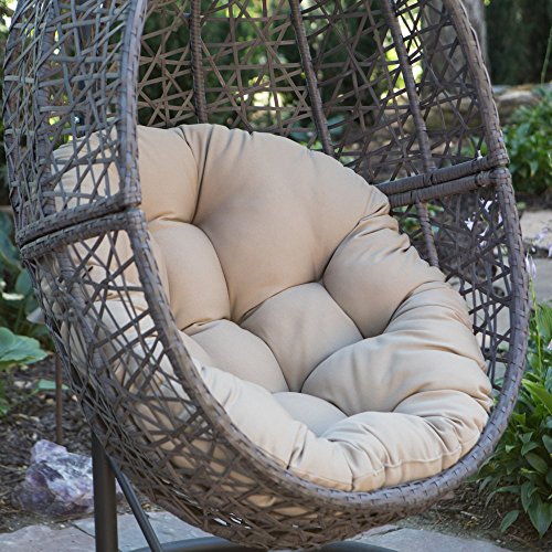 Resin Wicker Hanging Egg Chair Outdoor Patio Furniture With