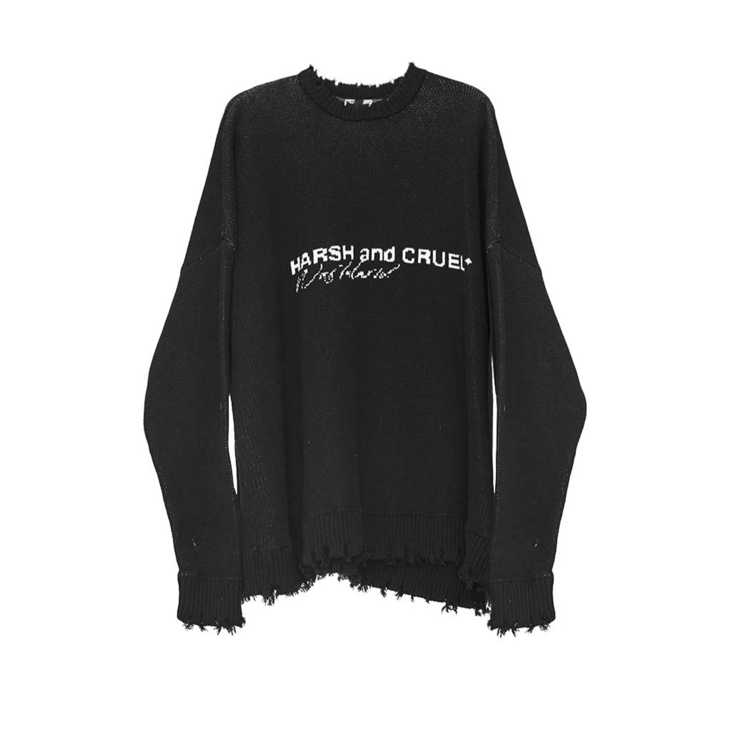 好評 希少 tightbooth ACID BLACK LOGO KNIT ACID KNIT LOGO SWEATER