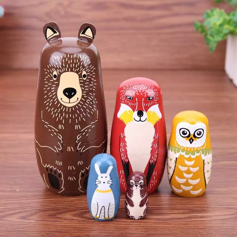 woodland russian dolls