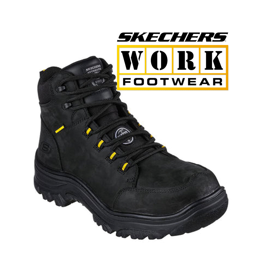 Nublado Azotado por el viento Residuos SKECHERS Men's Work Burgin-Benafick 5 Inch Steel Toe Waterproof 200123