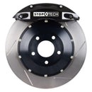 StopTech 90-94 Eclipse Front BBK w/ Black ST-40 Calipers Slotted 328x28mm Rotors Pads and SS Line (83.617.4300.51)