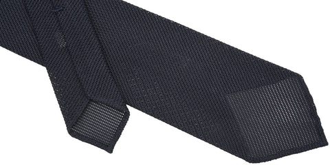 Navy grenadine tie garza fina