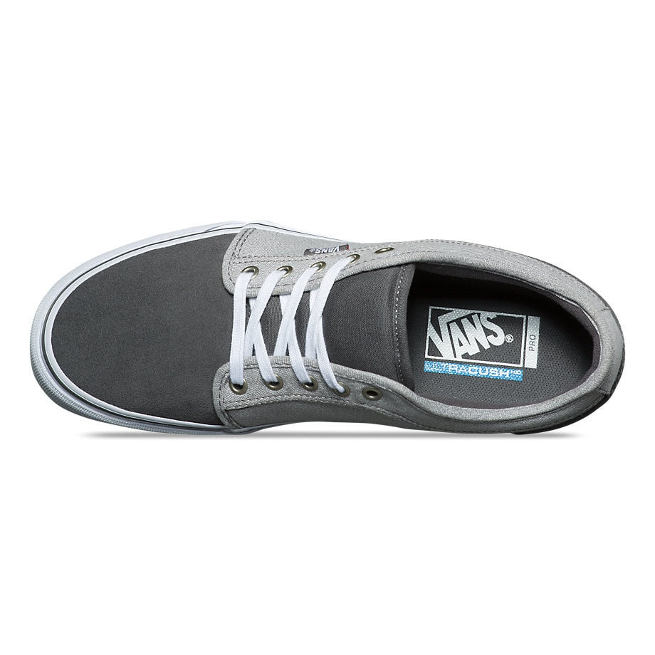 vans chukka low pro pewter & frost grey skate shoes