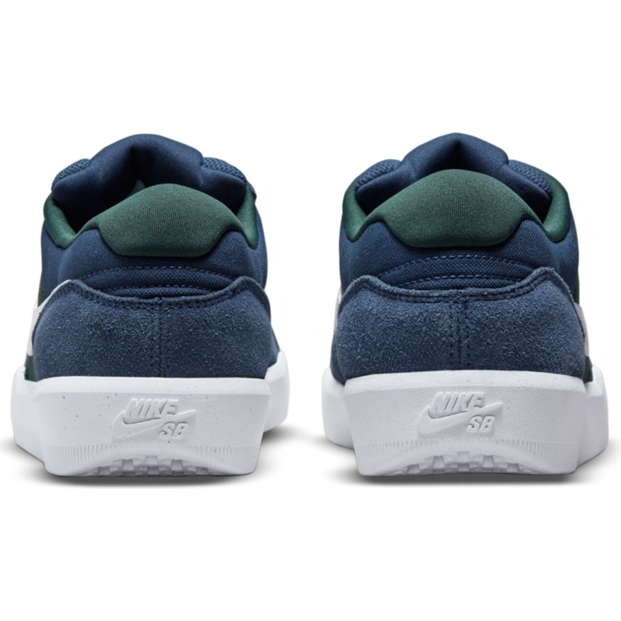 Nike SB Force 58 Skateboard Shoe - Navy/Summit White-Noble Green