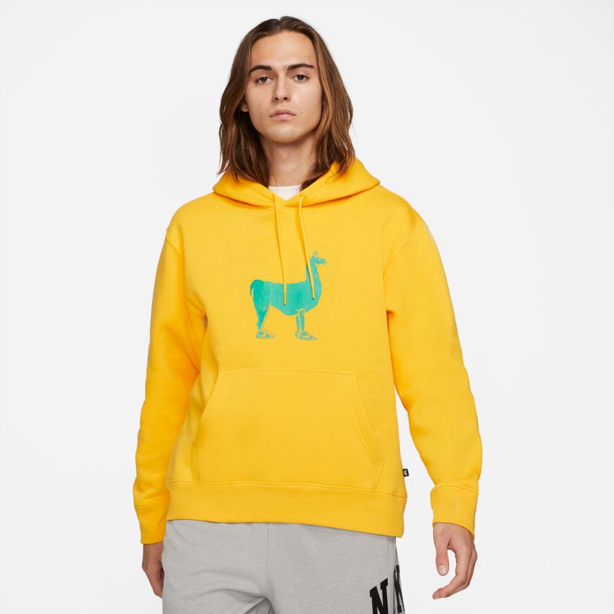 Frente caminar barajar Nike SB Llama Fleece Pullover Skate Hoodie - University Gold/Stadium G –  Exodus Ride Shop