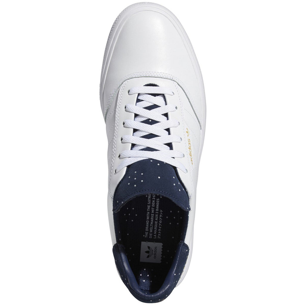 Adidas 3MC Vulc x Jake Donnelly Skateboard Shoe - White/Collegiate Navy/Gold