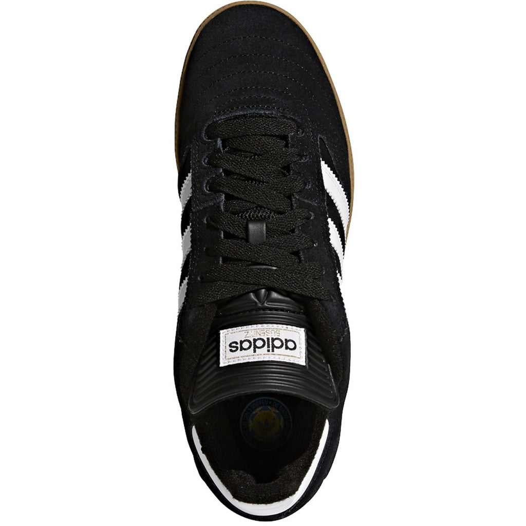 adidas busenitz pro black white & gum shoes