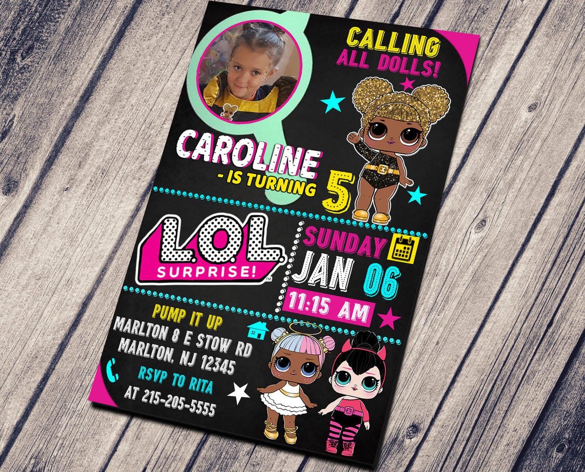 LOL SURPRISE DOLLS BIRTHDAY INVITATION – nerodesign