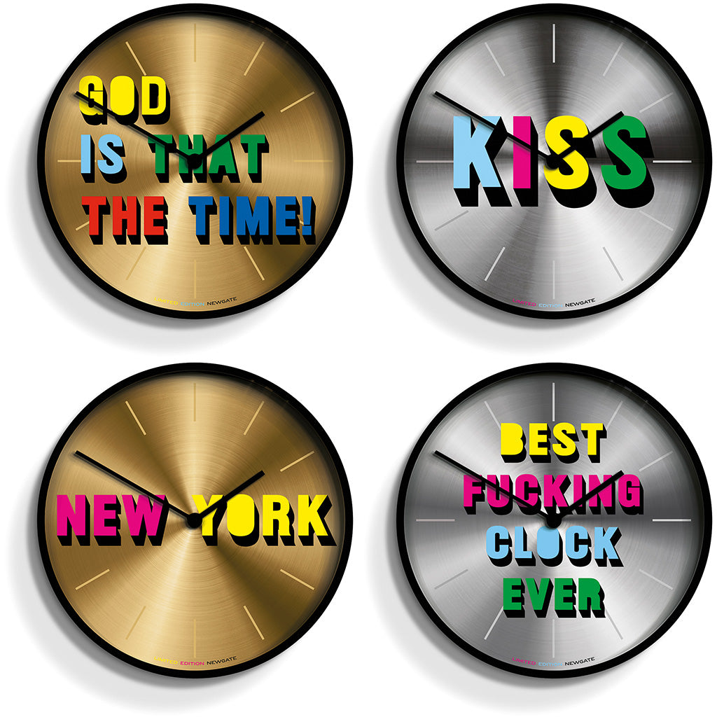 Unusual Wall Clocks - Newgate World - Slogan Wall Clock Home Accessories