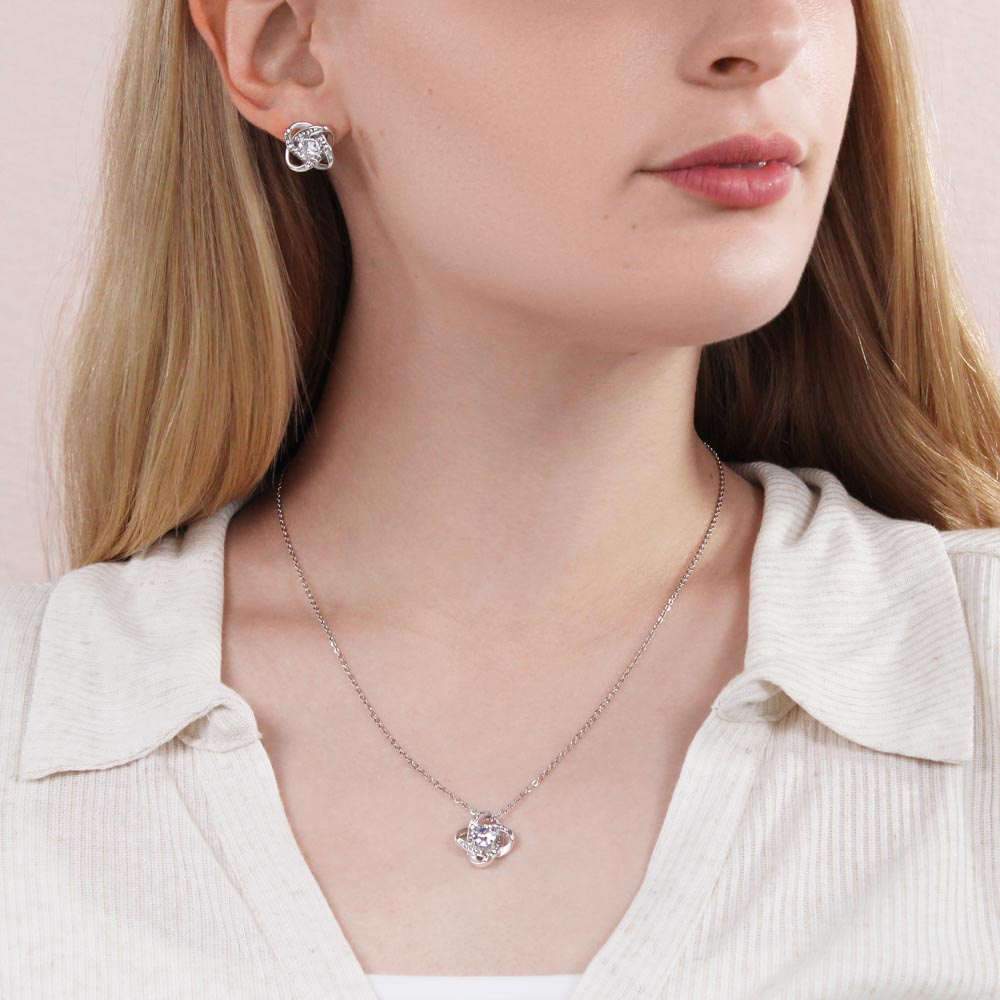 Be My Bridesmaid | Love Knot Necklace & Earring
