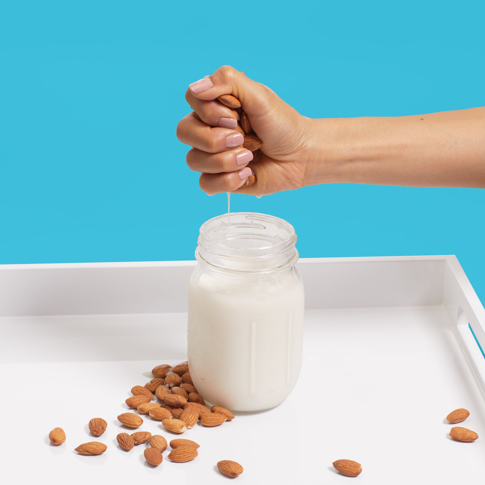 Plant Based Milk Guide. Single Ingredient Almond Milk.