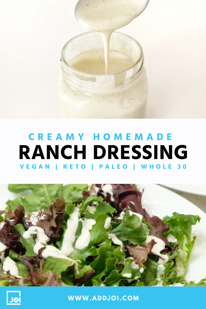 Creamy Vegan Ranch Dressing Made With JOI