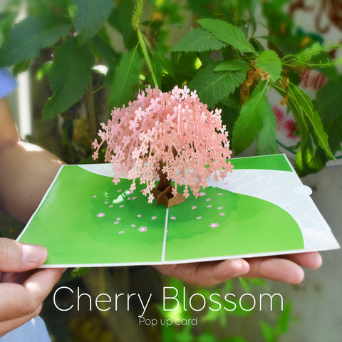 Cherry blossom 3d card love