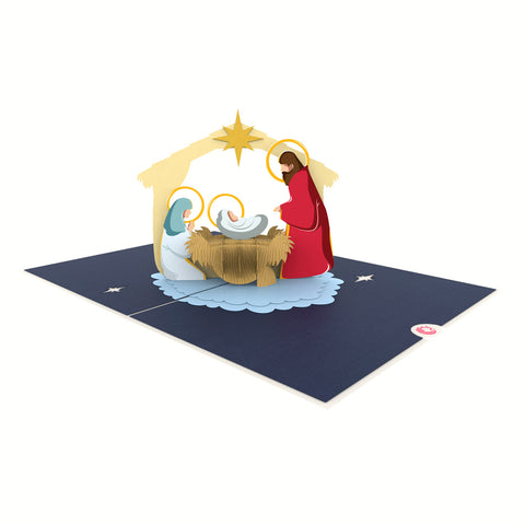 Nativity pop up card christmas thumbnail