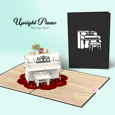 pop up card crafts piano