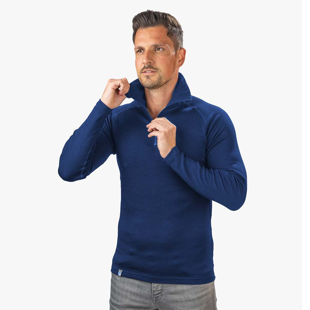 Aanpassing Standaard Kelder Merino overhemd met lange mouwen voor heren online kopen...