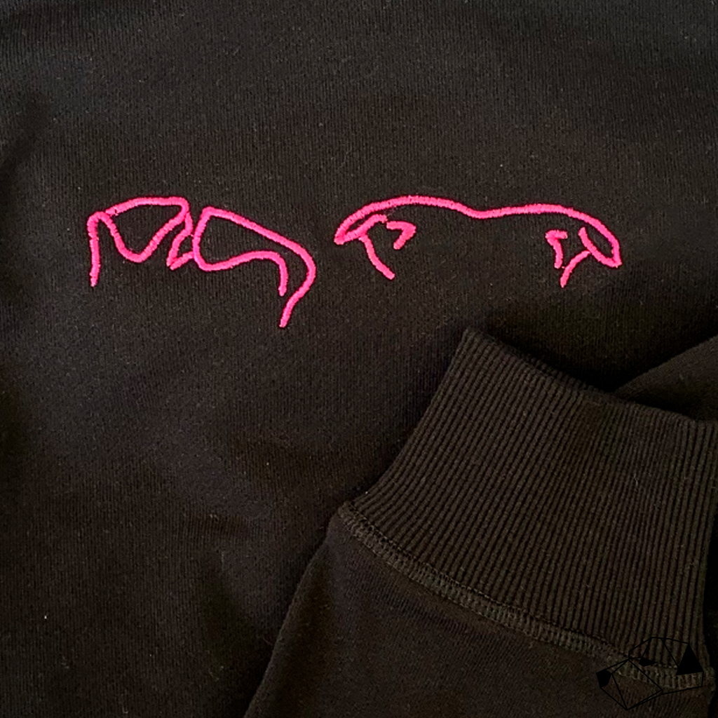"PINK" - I'm All Ears T-shirt Custom Embroidery