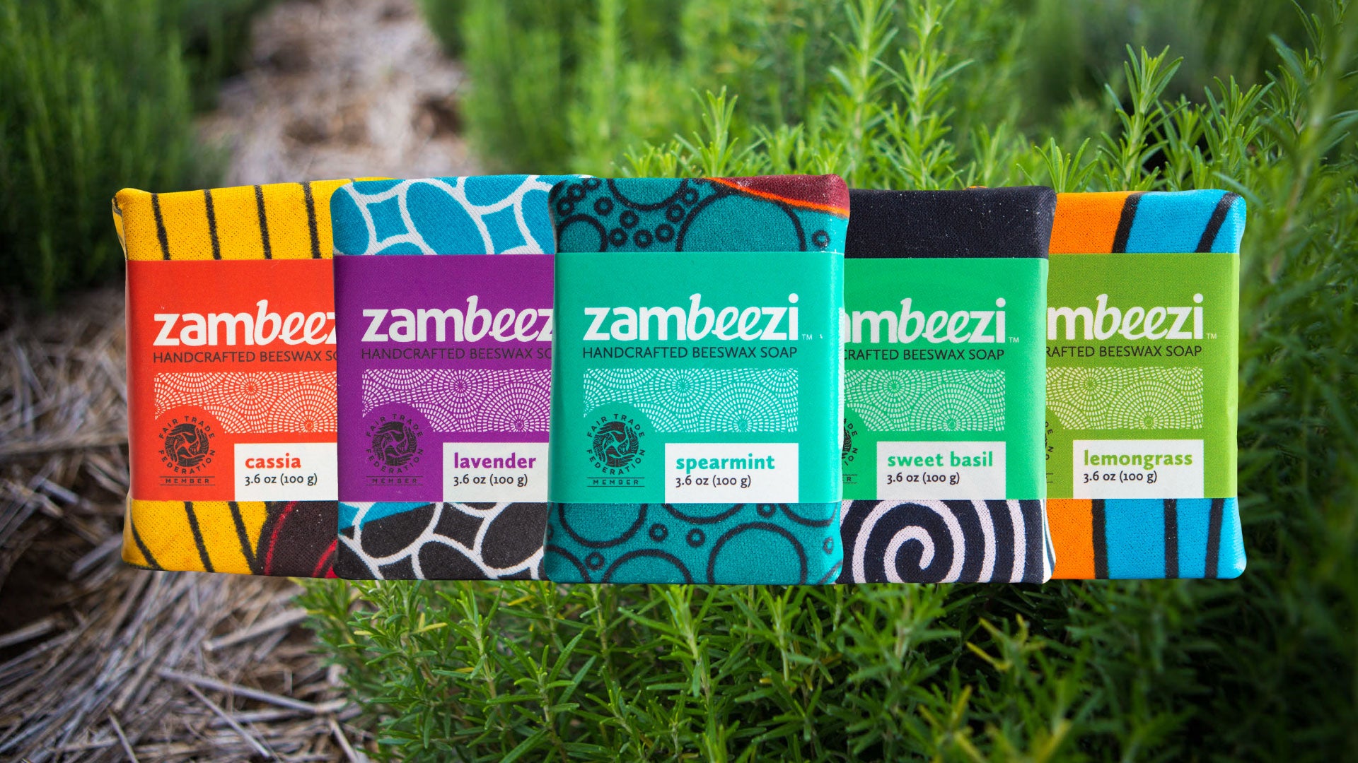 Zambeezi Fair Trade, hand made beeswax soap is crafted from sustainable palm kernel oil