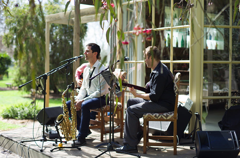 A band entertained the guests