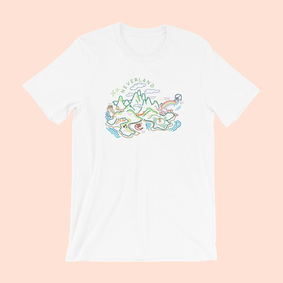 NEVERLAND MAP -- UNISEX TEE