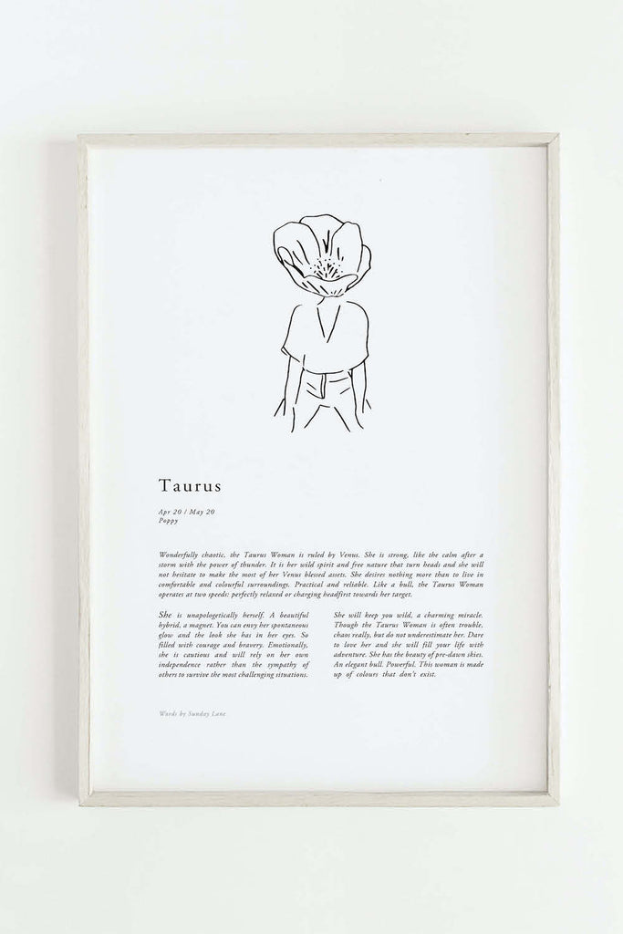 Zodiac Prints - Sunday Lane