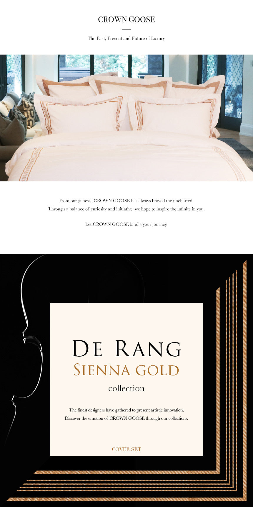 Duvet Cover Set De Rang Collection, Sienna Gold