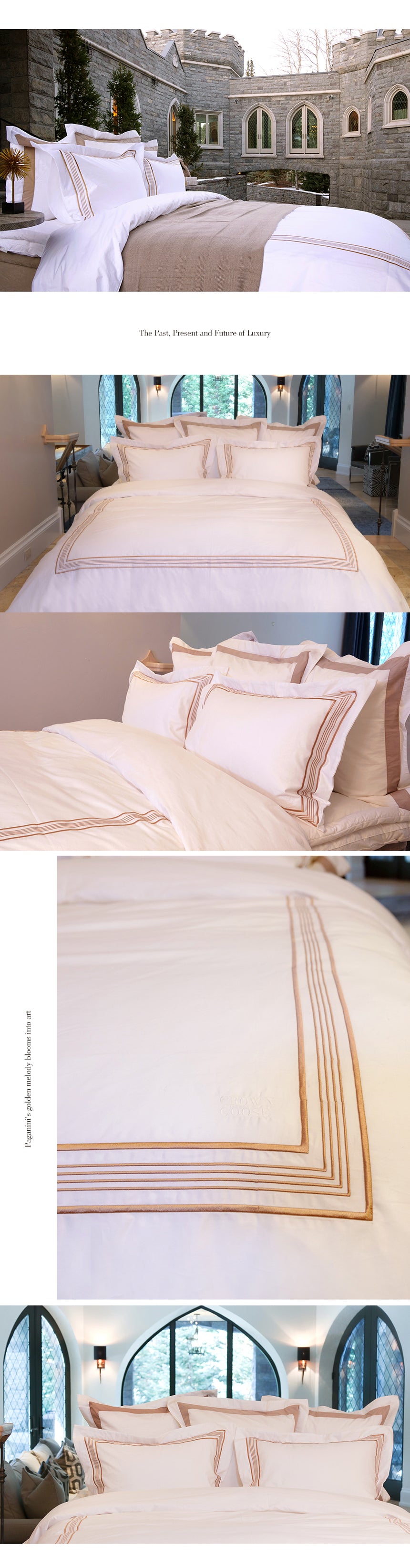 Duvet Cover Set De Rang Collection, Sienna Gold