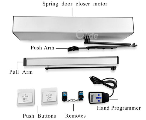 automatic spring swing door opener