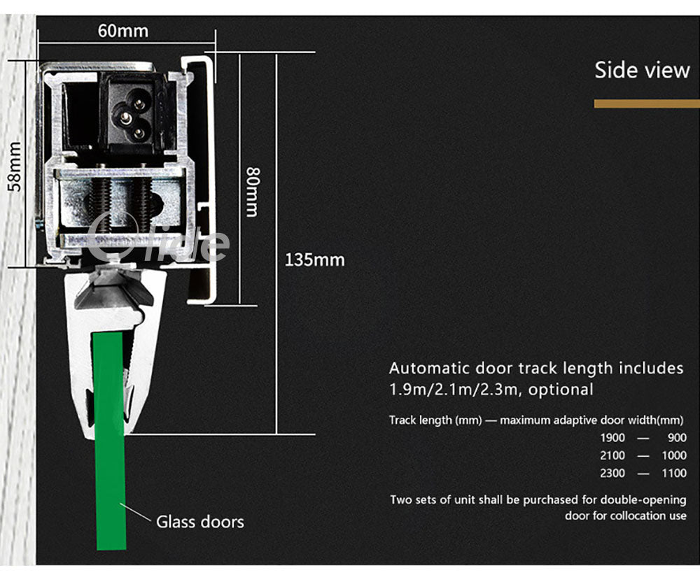 olidesmart magnetic drive sliding door entrance system