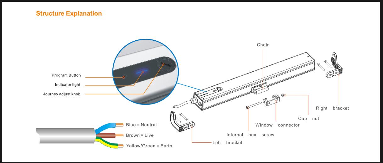 olidesmart am56 adjustable stroke automatic window opener