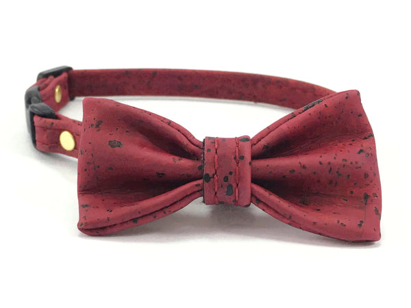 Cork cat bow tie for cat Valentine's Day gift