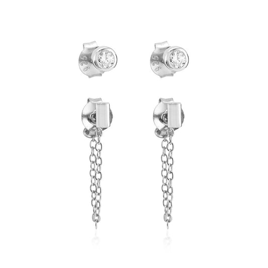 Roni Earring Set Silver