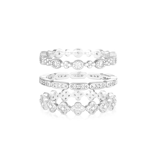 Carmen Ring Set Silver