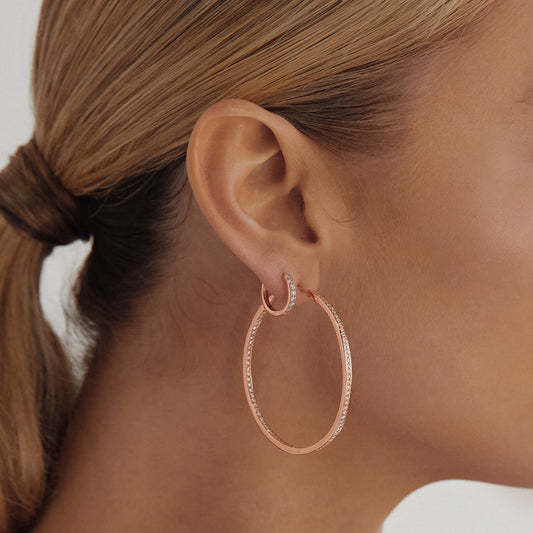 Ginger Hoops Rose Gold