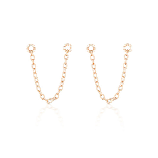 Bel Earring Chain Rose Gold