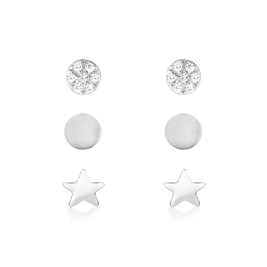 Astrid Earring Set Silver