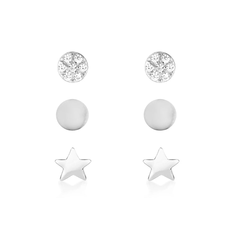 Astrid Earring Set Silver