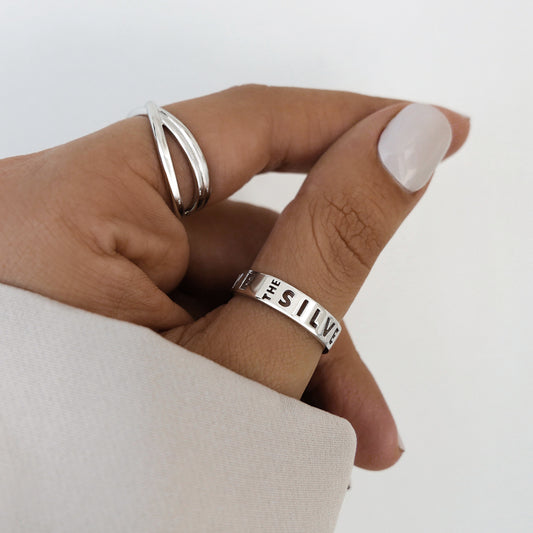 Signature Ring Silver