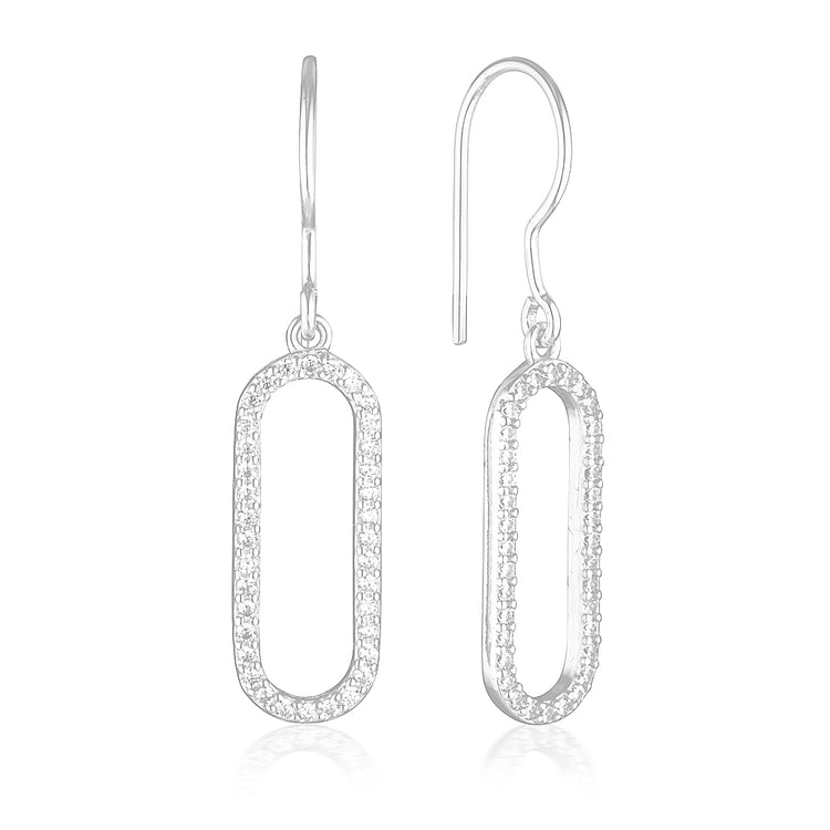 Elyse Drop Earrings Silver