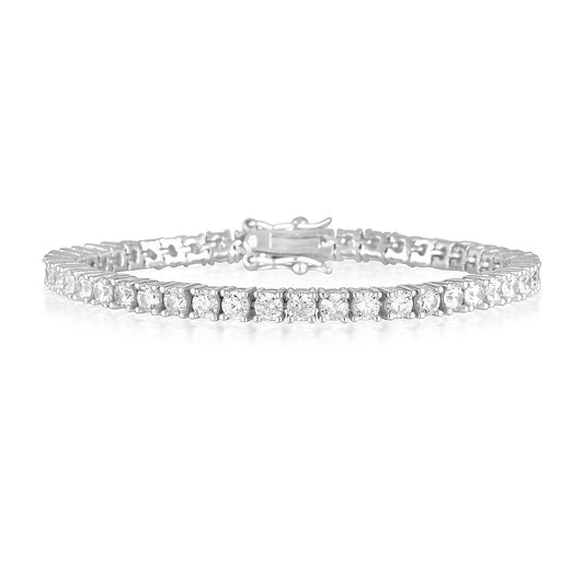 The Tennis Bracelet Silver with Zirconia Stone Settings