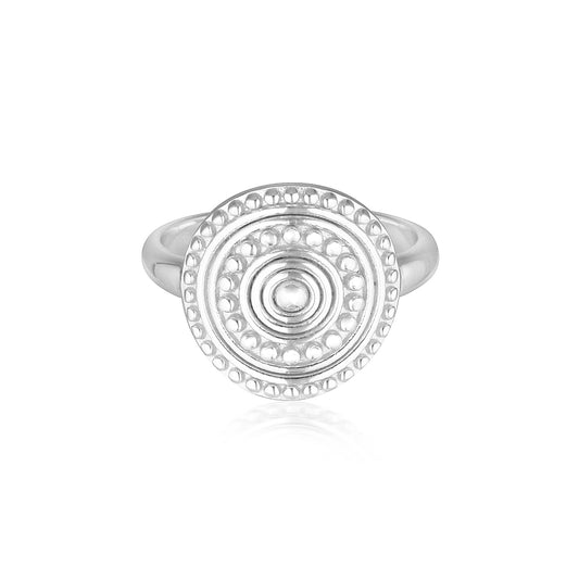 Florence Coin Ring Silver