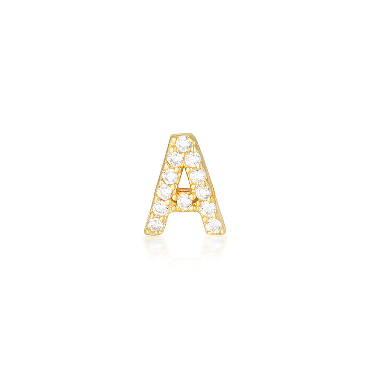 A-Z Earrings Gold