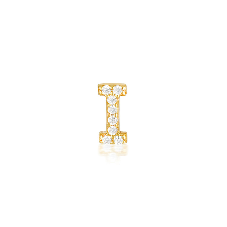 A-Z Earrings Gold