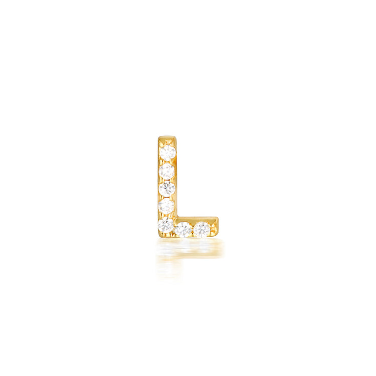 A-Z Earrings Gold