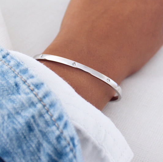 Yolanda Bangle Silver