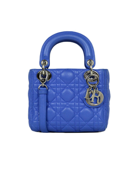 mini lady dior blue