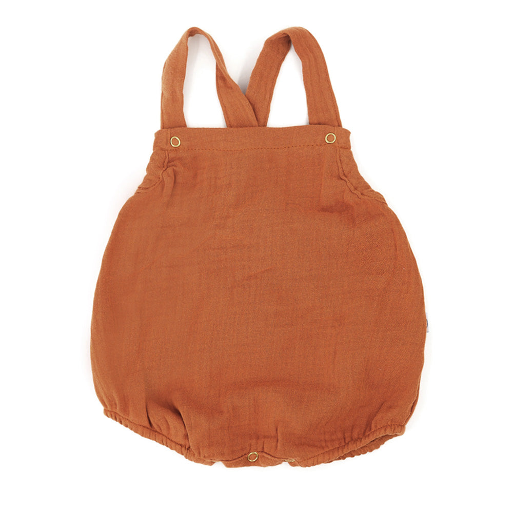 Barboteuse gaze coton bio Caramel