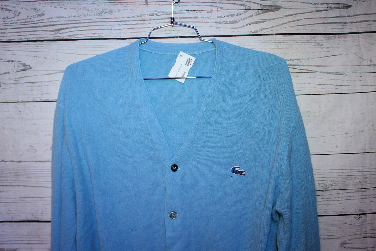 vintage lacoste cardigan sweater