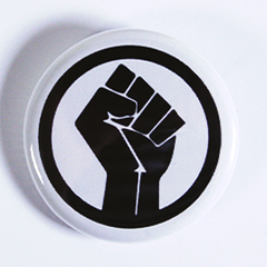 Black Power Clenched Fist Pin